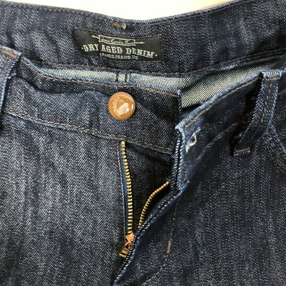 James Jeans Ritchie  Dry Aged Denim Straight Leg Ankle Dark Wash Size 28 - Picture 10 of 16